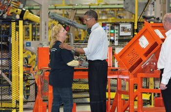 PRESIDENT OBAMA - CHRYSLER GROUP JEFFERSON NORTH ASSEMBLY PLANT