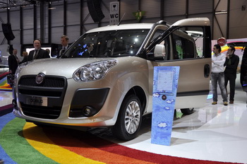 FIAT DOBLO NATURAL POWER (PETROL/METHANE) AT THE 80TH GENEVA MOTOR SHOW 2010