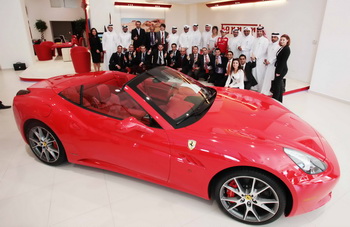 FELIPE MASSA - FERRARI CALIFORNIA - FERRARI DEALERSHIP DOHA, QATAR