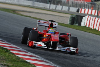 FELIPE MASSA - FERRARI F10 - BARCELONA TEST, 28TH FEBRUARY 2010