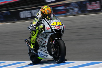 VALENTINO ROSSI - FIAT YAMAHA TEAM - FIAT 500 - LAGUNA SECA JULY 2010