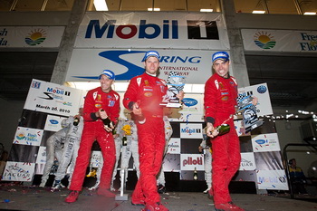  JAIME MELO - PIERRE KAFFER - GIMMI BRUNI - RISI COMPETIZIONE FERRARI F430GT - 2010 12 HOURS OF SEBRING