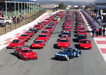 Southern Equitorial Ferrari Automobili Club (SEFAC) meeting at Kyalami