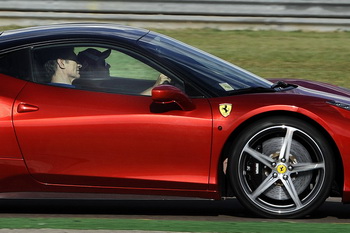 PAOLO NESPOLI, FELIPE MASSA, LUCA DI MONTEZEMOLO - FERRARI 458 ITALIA