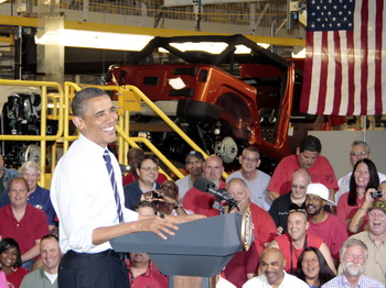 PRESIDENT OBAMA - JEEP TOLEDO