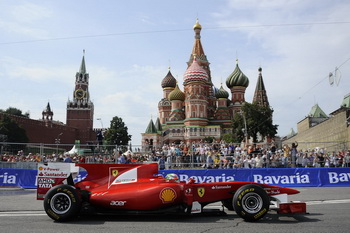 GIANCARLO FISICHELLA - FERRARI F10 - MOSCOW CITY RACING 2011, RUSSIA