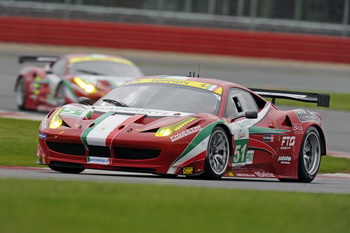 GIMMI BRUNI - GIANCARLO FISICHELLA - FERRARI 458 ITALIA GT2 - 2011 LE MANS INTERCONTINENTAL CUP SILVERSTONE 6 HOURS