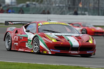 GIMMI BRUNI - GIANCARLO FISICHELLA - FERRARI 458 ITALIA GT2 - 2011 LE MANS INTERCONTINENTAL CUP SILVERSTONE 6 HOURS