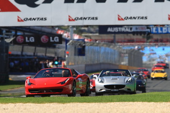 FERRARI 60TH ANNIVERSARY AUSTRALIA, PARADE MELBOURNE, 2012