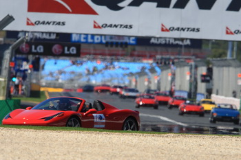 FERRARI 60TH ANNIVERSARY AUSTRALIA, PARADE MELBOURNE, 2012