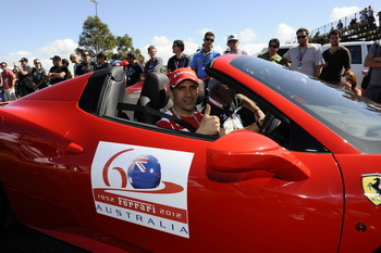 FERRARI 60TH ANNIVERSARY AUSTRALIA, PARADE MELBOURNE, 2012