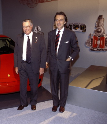 SERGIO PININFARINA AND LUCA DI MONTEZEMOLO