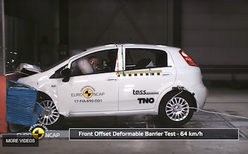 FIAT PUNTO EURO NCAP CRASH TEST 1 STAR 2017