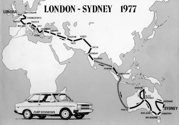 FIAT 131 DIESEL - 1977 LONDON SYDNEY RALLY