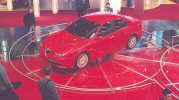 the Alfa Romeo GTA makes its public debut at the Frankfurt Motor Show
