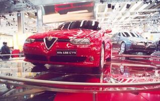 the Alfa Romeo GTA makes its public debut at the Frankfurt Motor Show