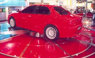 the Alfa Romeo GTA makes its public debut at the Frankfurt Motor Show