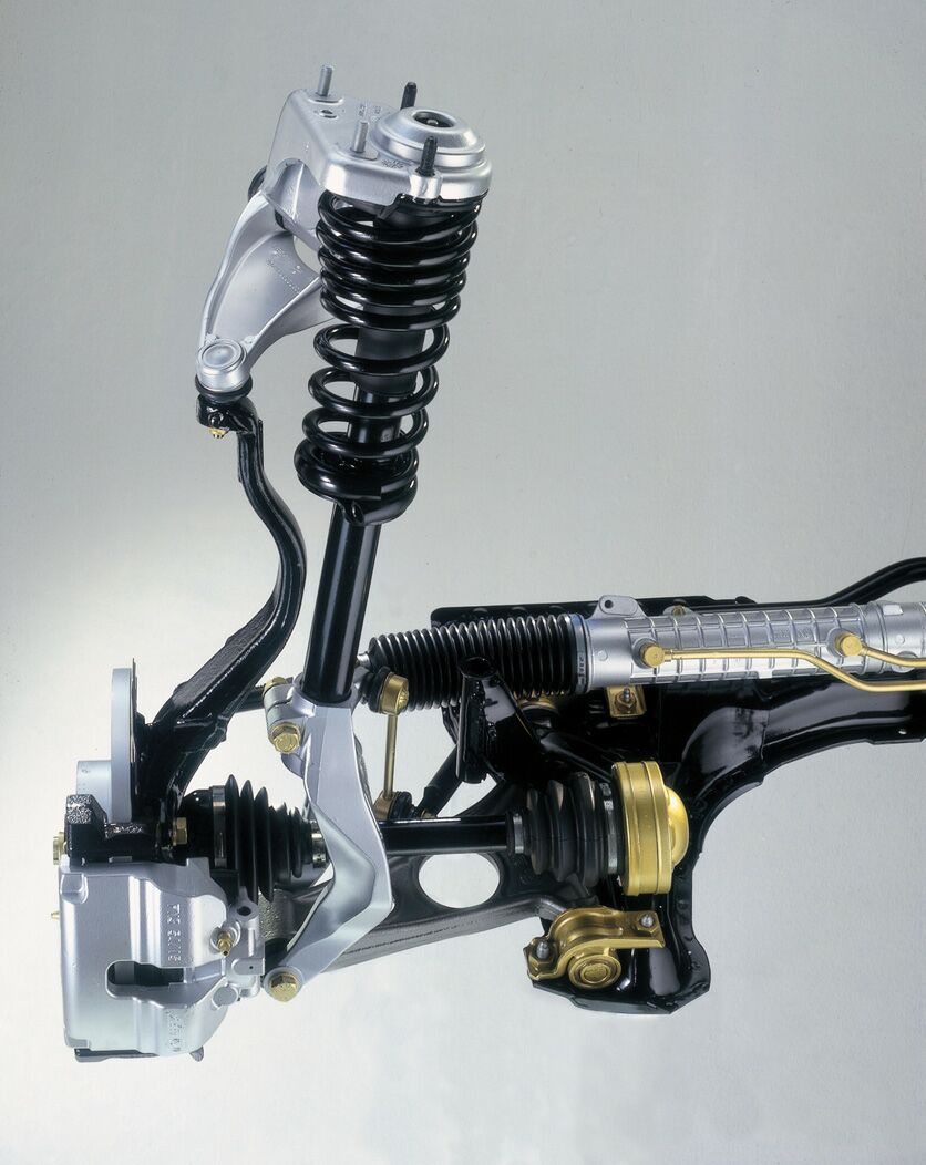 the Alfa Romeo 156's front suspension