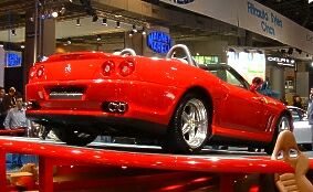 the Ferrari 550 Barchetta made its debut at the 2000 Paris Salon
