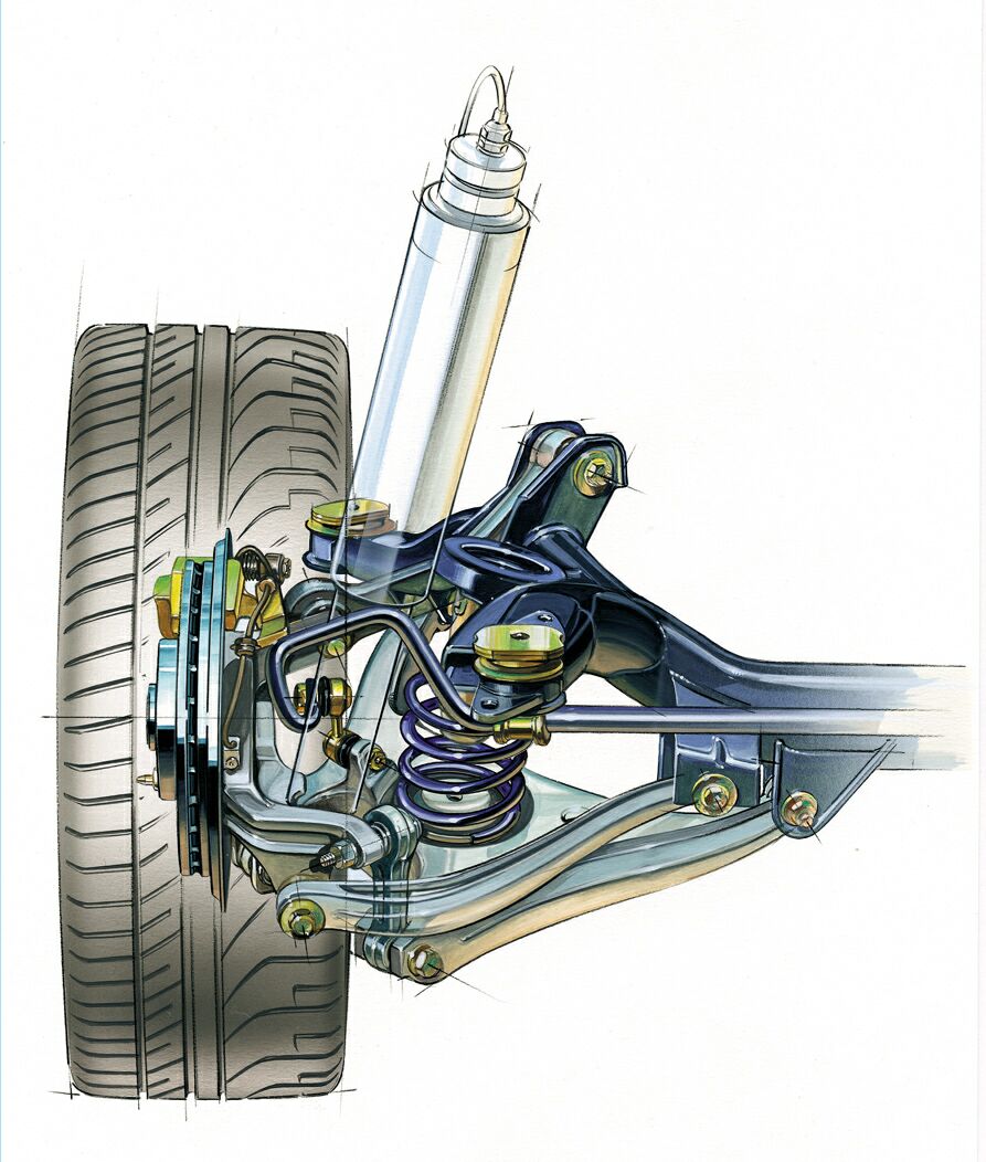 Lancia Thesis rear suspension