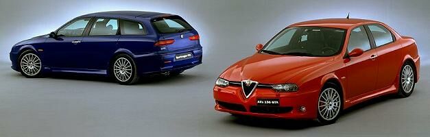 first officially released image of the Alfa Romeo 156 GTA and Sportwagon GTA