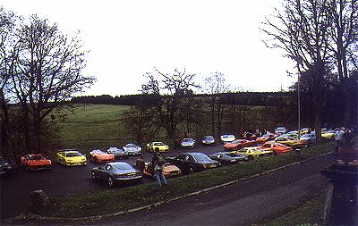 a Parc Ferme on the Supercar Rally 2002