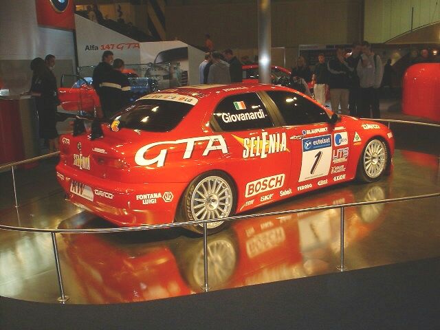 the Alfa Romeo 156 GTA SuperTouring won both drivers and manufacturers titles in this years European Touring Car Championship