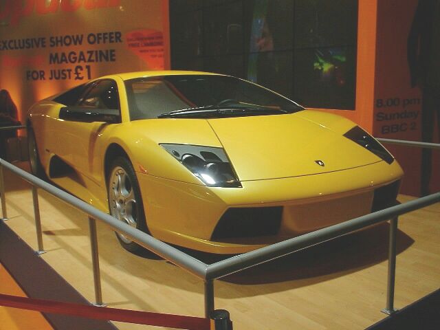 Lamborghini Murcielargo at the British International Motor Show in Birmingham