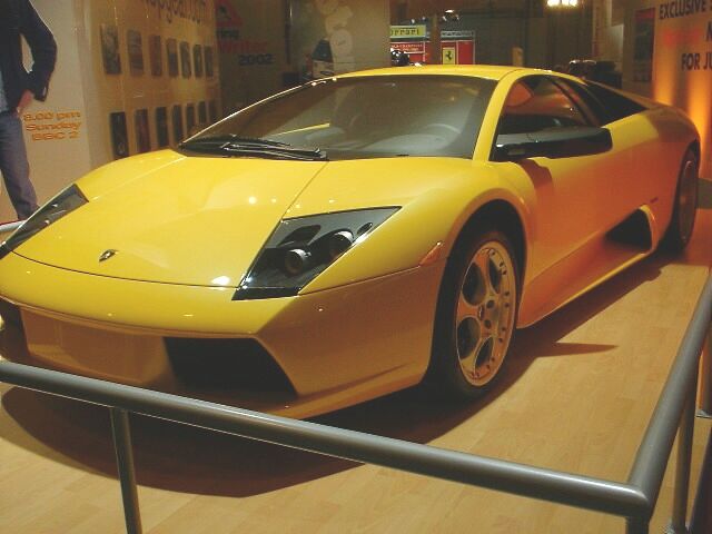 Lamborghini Murcielargo at the British International Motor Show in Birmingham