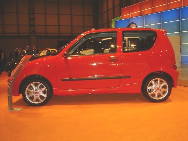 Fiat Seicento Sporting at the British International Motor Show in Birmingham