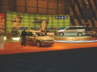 click here to see views of the Fiat stand at the British International Motor Show