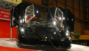 the new Ferrari Enzo makes its UK debut at the Birmingham International Motor Show