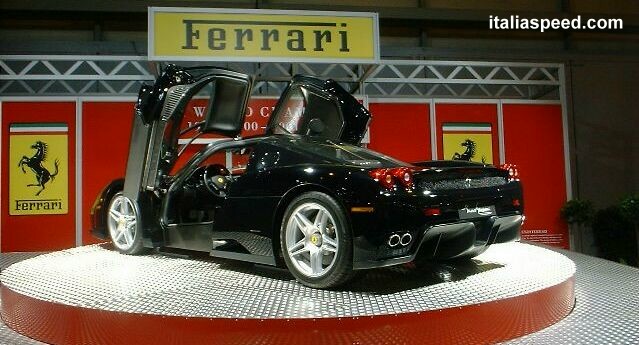 the new Ferrari Enzo makes its UK debut at the Birmingham International Motor Show