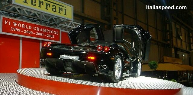 the new Ferrari Enzo makes its UK debut at the Birmingham International Motor Show