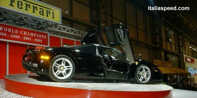 the new Ferrari Enzo makes its UK debut at the Birmingham International Motor Show