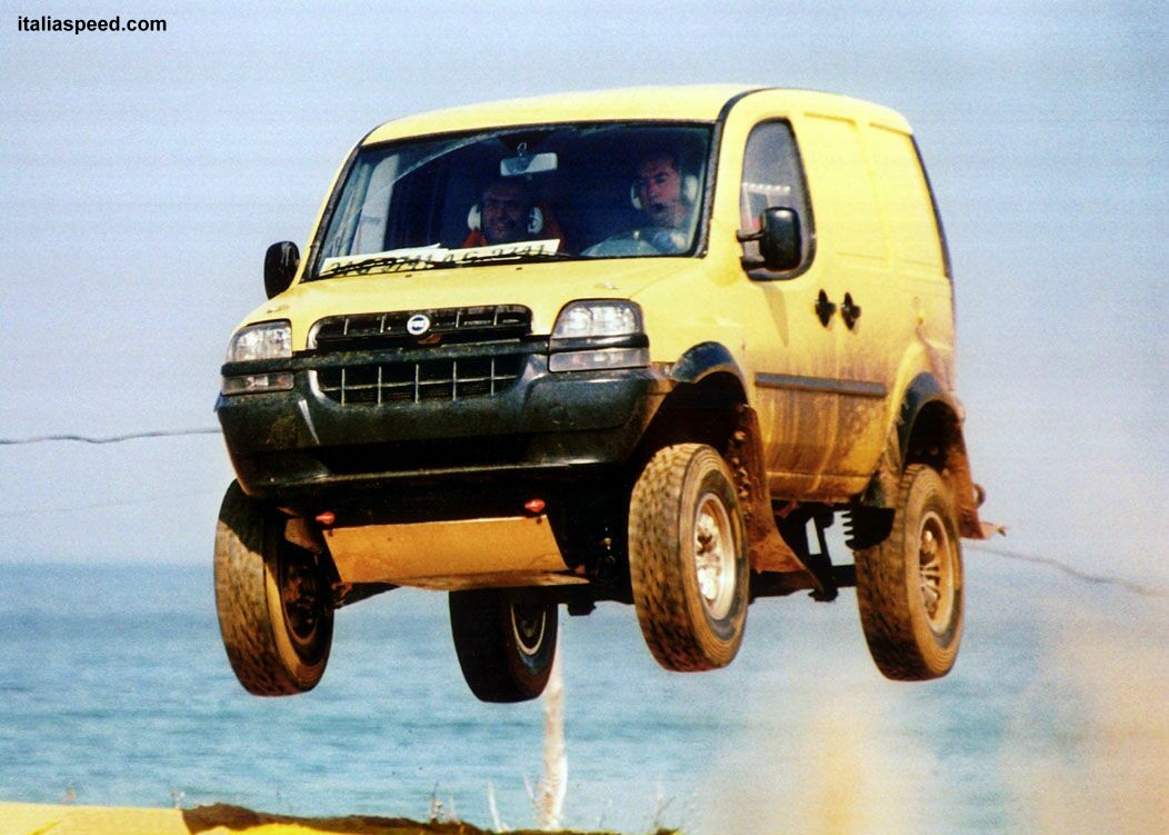 the Fiat Doblo Sandstorm off road rally prototype will make its first public appearance at the Bologna Motor Show