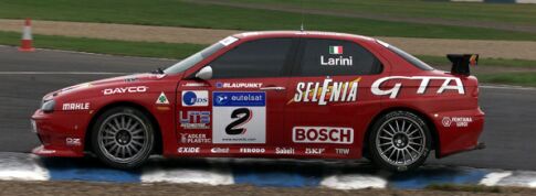 Fabrizio Giovanardi's European Touring Car Championship winning 156 GTA will be displayed on the Alfa Romeo stand