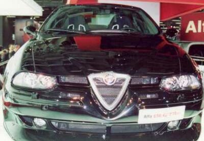 the N-Technology built Alfa 156 SuperTourer-based GTAm concept at the 2002 Bologna Motor Show