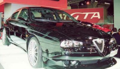 the N-Technology built Alfa 156 SuperTourer-based GTAm concept at the 2002 Bologna Motor Show