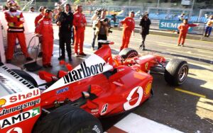 Michael Schumacher at the San Marino Grand Prix