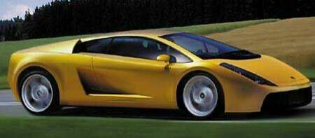 artist's impression of how the Lamborghini Gallardo will look