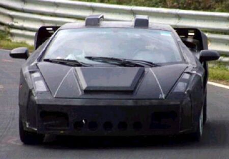 Lamborghini Gallardo prototype undergoing trials