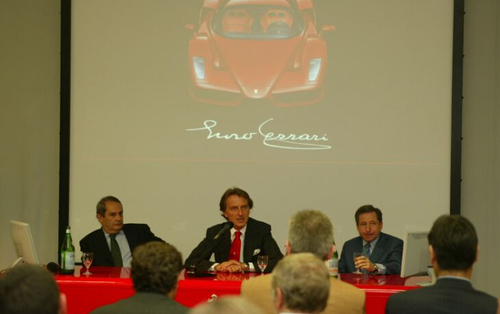 Press introduction to the Enzo Ferrari