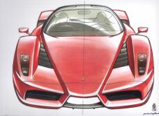 click here for more Ferrari released sketches of the new Enzo Ferrari