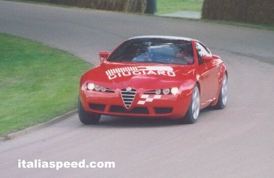 Italdesign's Alfa Romeo based Brera on the course at the Goodwood Festival of Speed