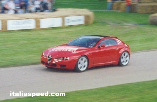 Italdesign's Alfa Romeo based Brera on the course at the Goodwood Festival of Speed