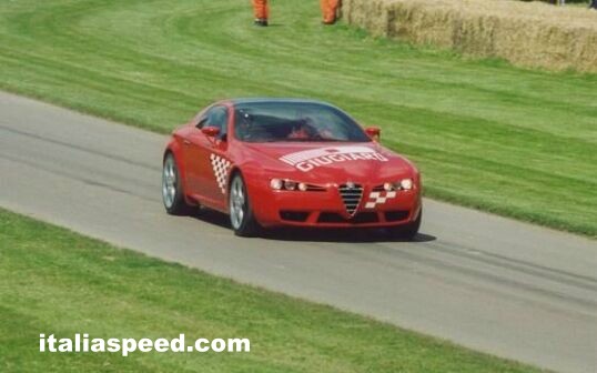 Italdesign's Alfa Romeo based Brera on the course at the Goodwood Festival of Speed