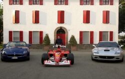 click here to see more of Michael Schumacher celebrating his record equalling fifth F1 World Drivers Championship title with his road and race cars