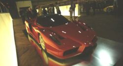 the new Ferrari Enzo supercar at the 'Italian Avantgarde in Car Design exhibition' currently running in New York. Click here for more details