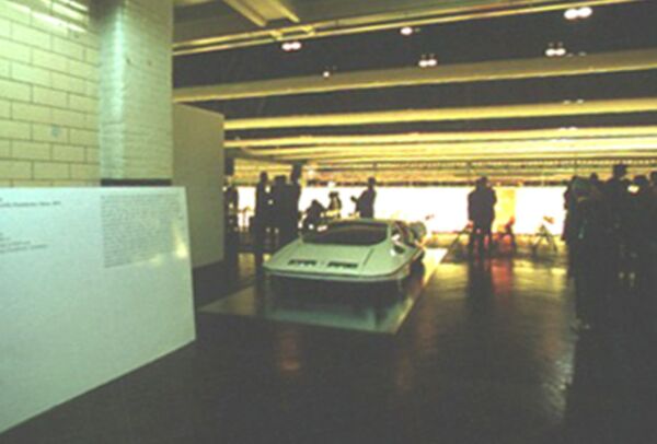 1970 Pininfarina Modulo at the 'Italian Avantgarde in Car Design' exhibition